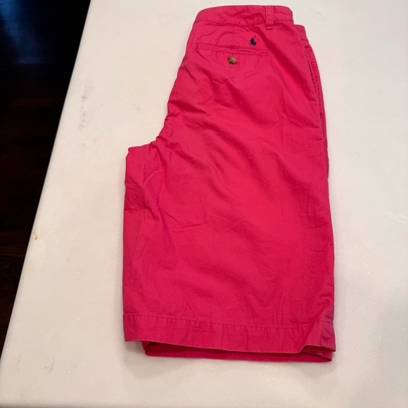 Polo Ralph Lauren Youth Boys chino Pink Shorts with pony logo on back. Sz 20 - Picture 2 of 8